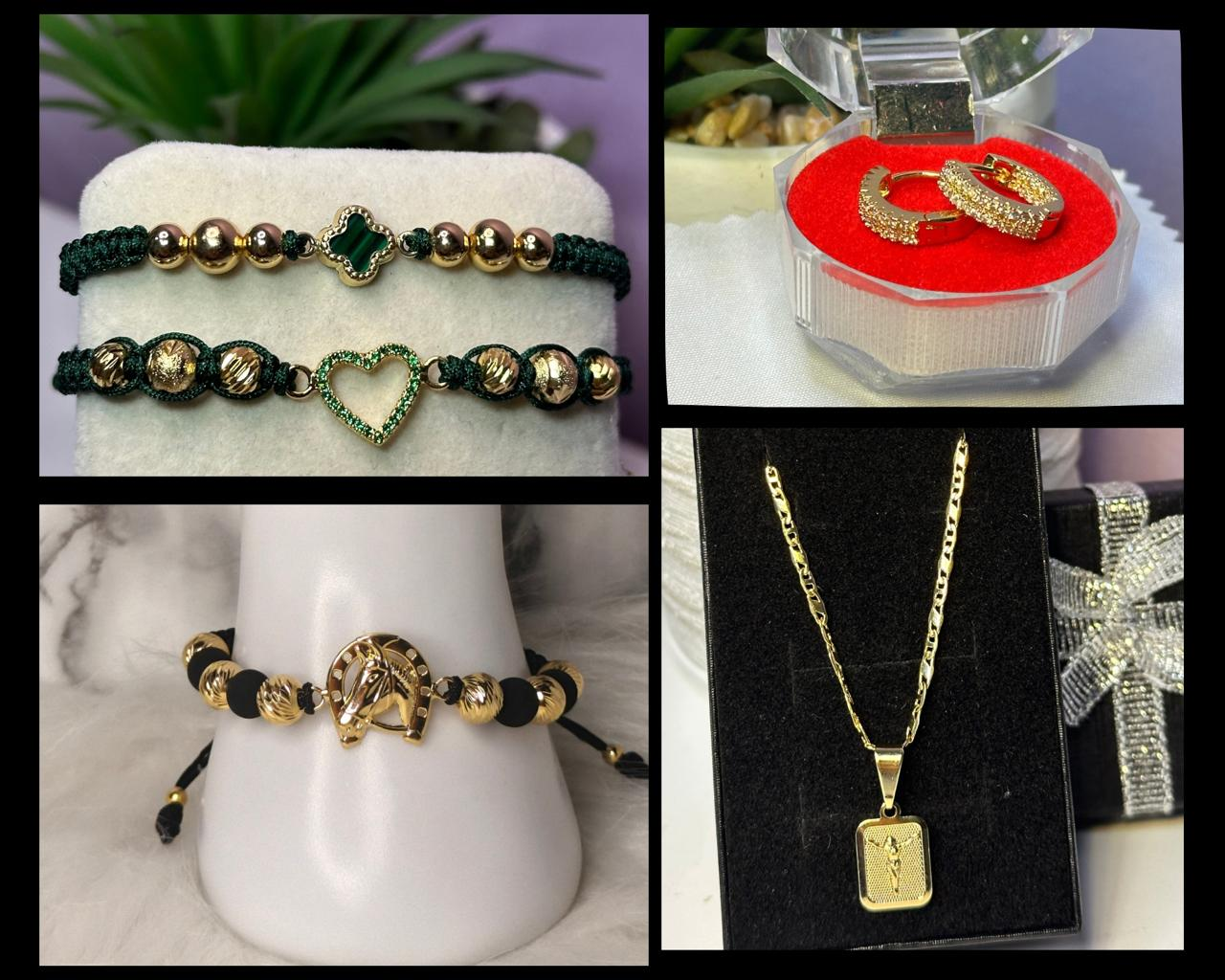 Pulseras tejidas con balines de Giaro Gold